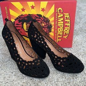 AUTH NIB JEFFREY CAMPBELL DELACOUR CUT OUT PUMPS